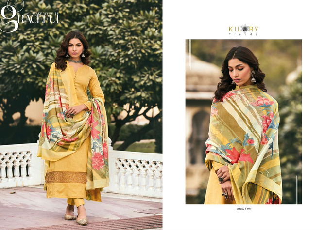 RUH 5 Kilory Trendz Exclusive Wear Wholesale Cotton Dress Material Catalog